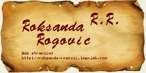 Roksanda Rogović vizit kartica